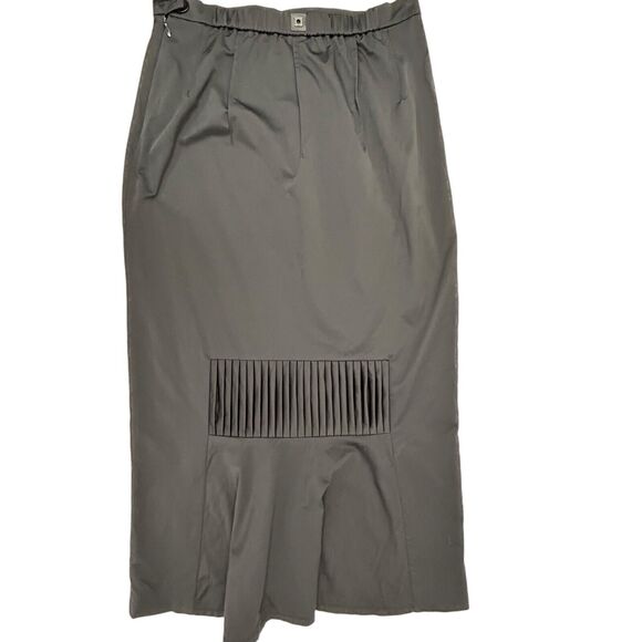 Heide Ost Skirt Jacket Set Pleated Maxi Women Medium Black Designer - Picture 5 of 15